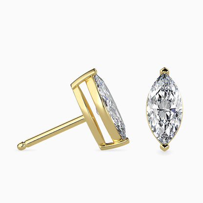 Celestial Sparklers Solitaire Earring Yellow Gold