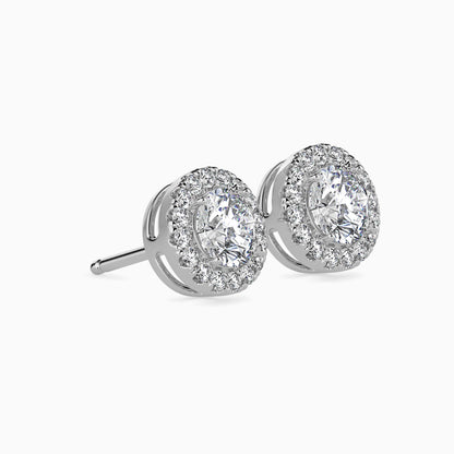 Diamond Delights Solitaire Earring White Gold