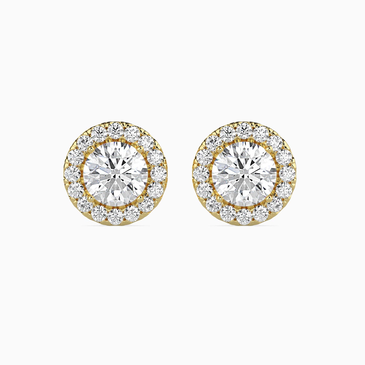 Diamond Delights Solitaire Earring Yellow Gold