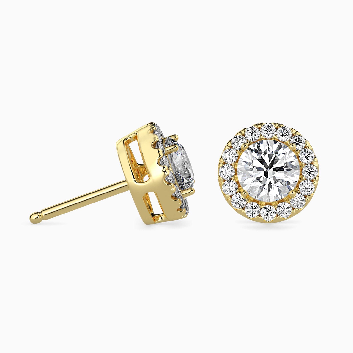 Diamond Delights Solitaire Earring Yellow Gold