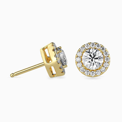 Diamond Delights Solitaire Earring Yellow Gold