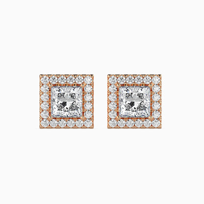 Sparkling Spheres Solitaire Earring Rose Gold