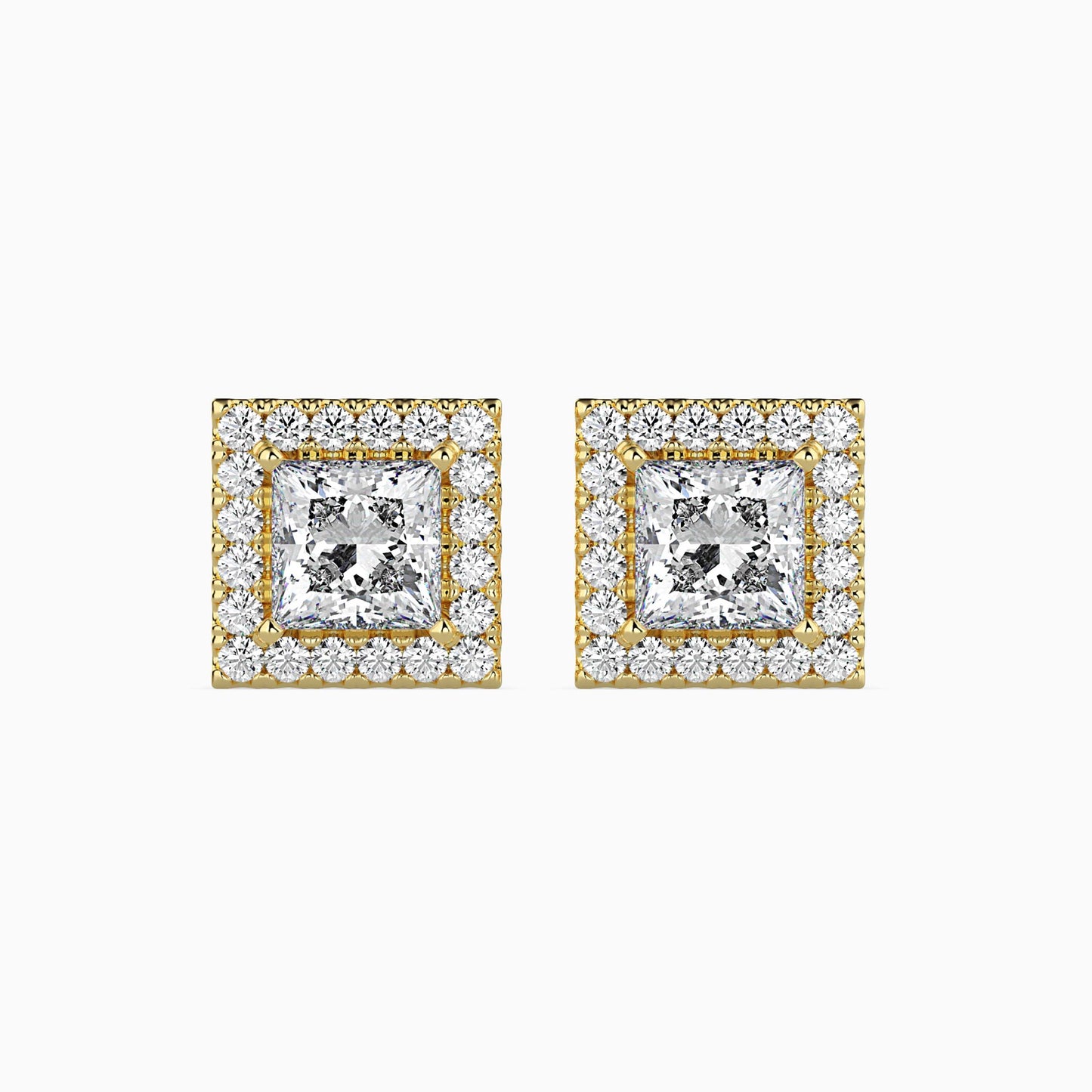 Sparkling Spheres Solitaire Earring Yellow Gold