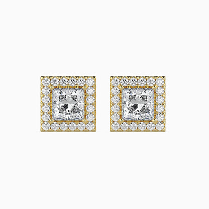 Sparkling Spheres Solitaire Earring Yellow Gold