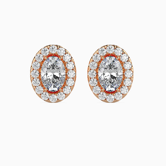 Twinkle Treasures Solitaire Earring Rose Gold