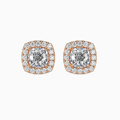 Starry Serenity Solitaire Earring Rose Gold