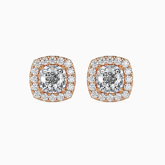 Starry Serenity Solitaire Earring Rose Gold