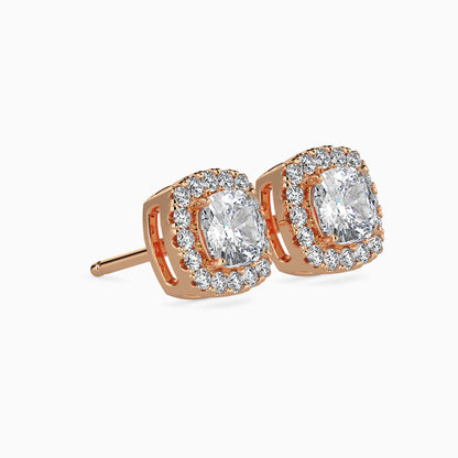 Starry Serenity Solitaire Earring Rose Gold