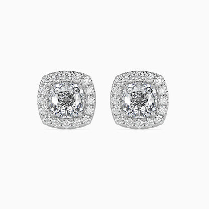 Starry Serenity Solitaire Earring Platinum