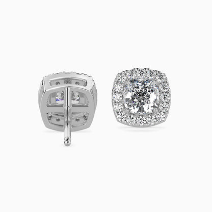 Starry Serenity Solitaire Earring White Gold