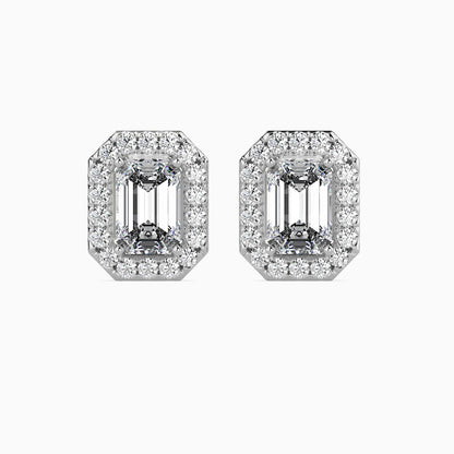 Luxe Luminosity Solitaire Earring Platinum