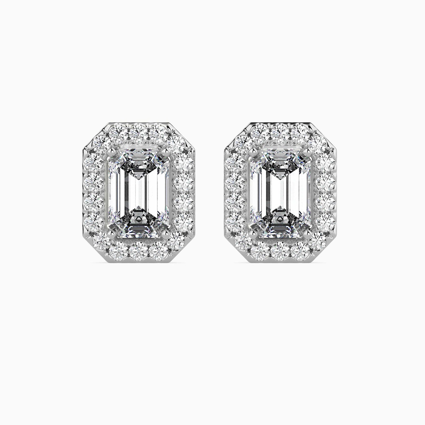 Luxe Luminosity Solitaire Earring White Gold