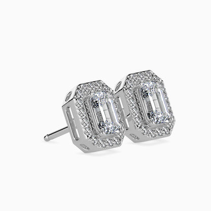 Luxe Luminosity Solitaire Earring Platinum