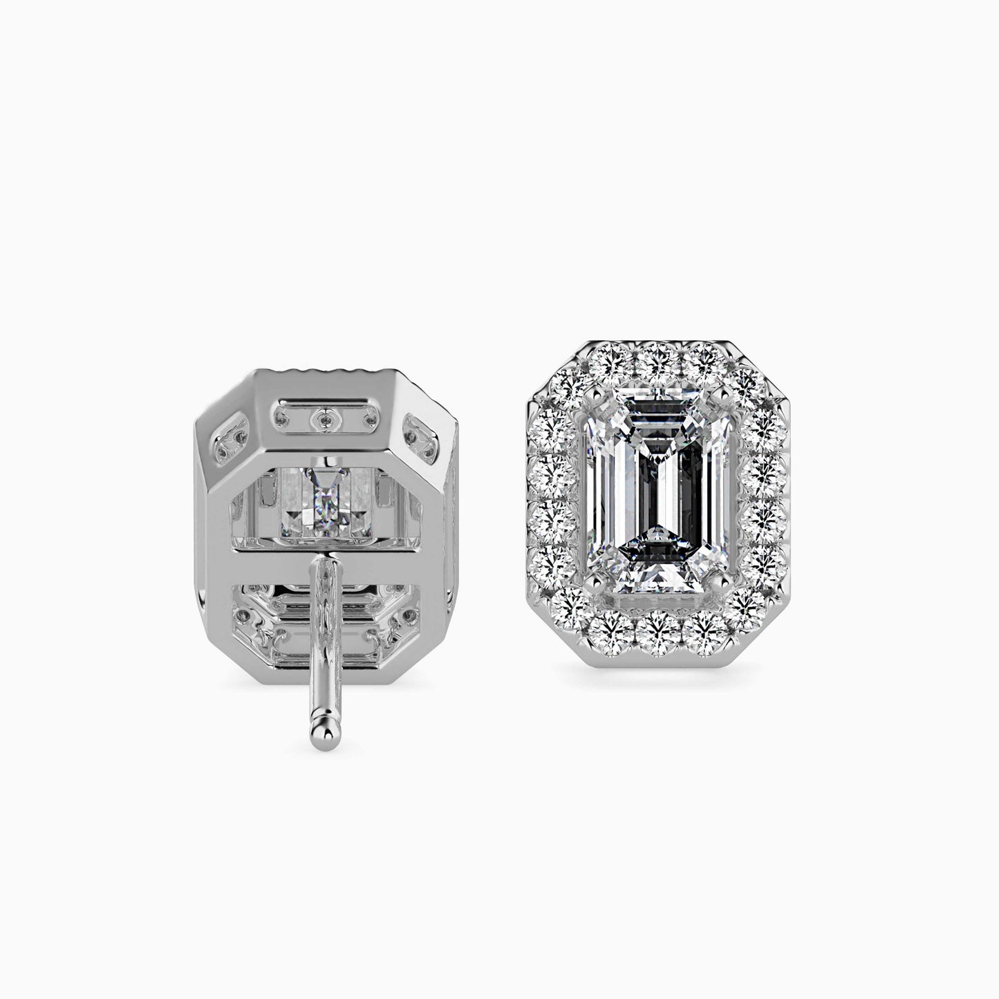 Luxe Luminosity Solitaire Earring Platinum