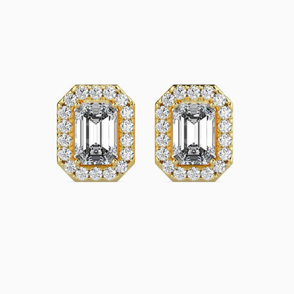 Luxe Luminosity Solitaire Earring Yellow Gold