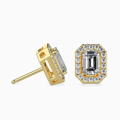 Luxe Luminosity Solitaire Earring Yellow Gold