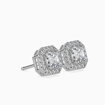 Luna Luminance Solitaire Earring White Gold