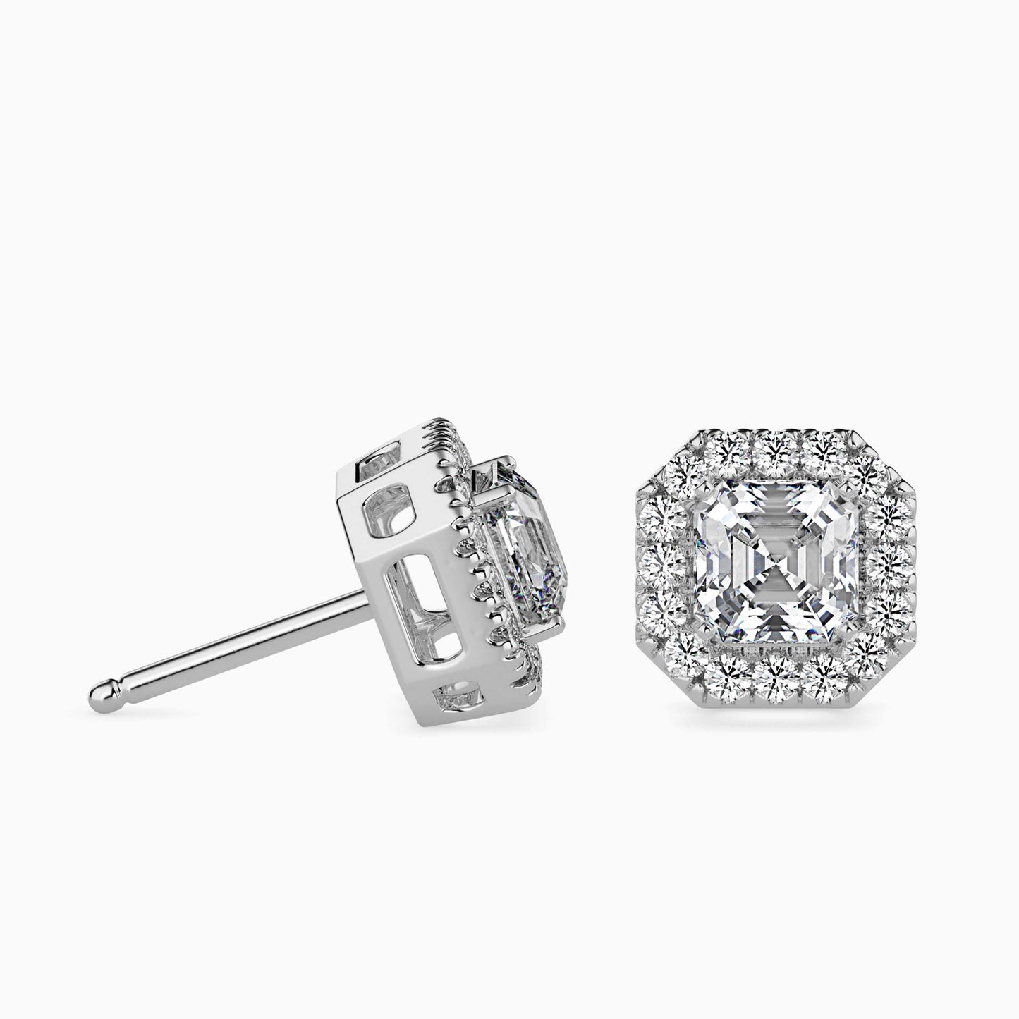 Luna Luminance Solitaire Earring White Gold