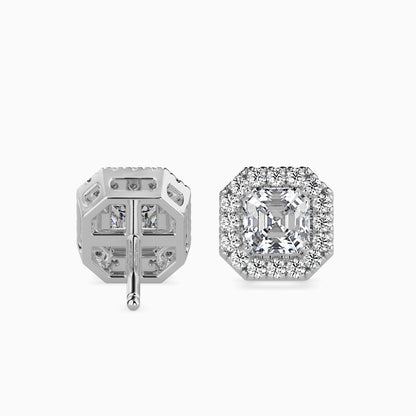 Luna Luminance Solitaire Earring White Gold