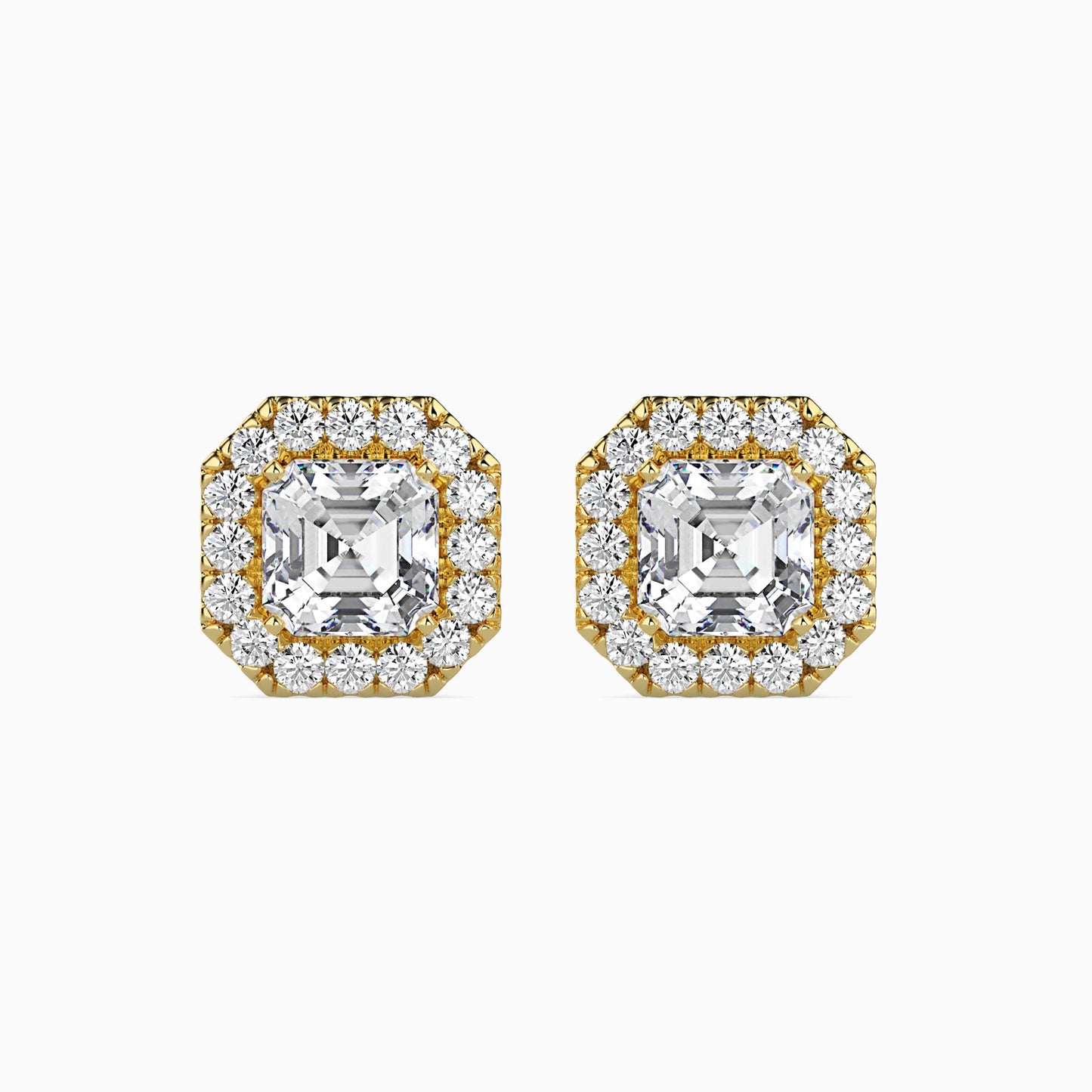 Luna Luminance Solitaire Earring Yellow Gold