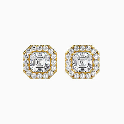 Luna Luminance Solitaire Earring Yellow Gold