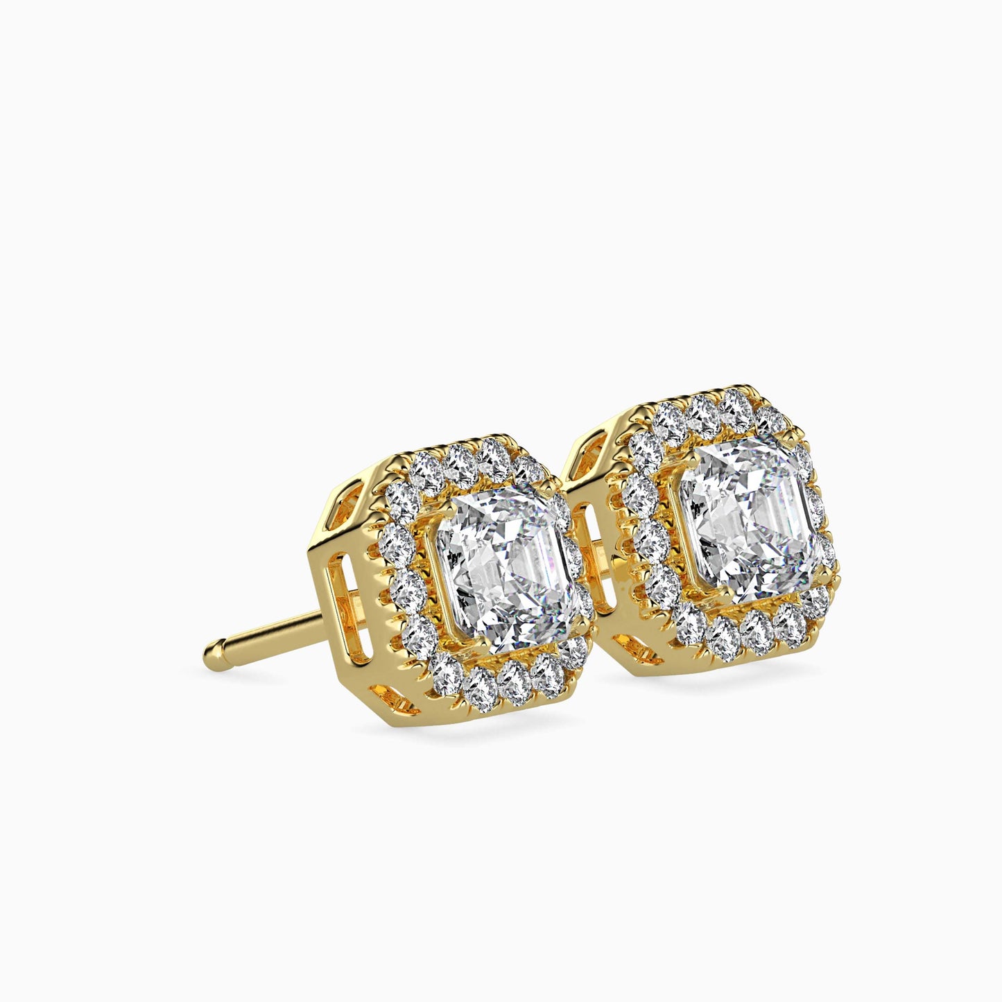 Luna Luminance Solitaire Earring Yellow Gold