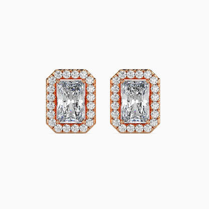 Royal Radiants Solitaire Earring Rose Gold