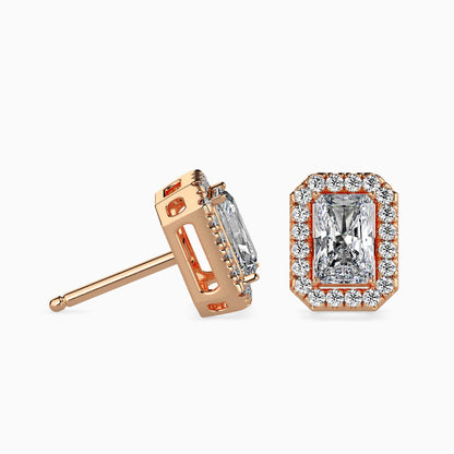 Royal Radiants Solitaire Earring Rose Gold