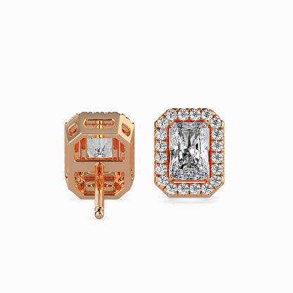 Royal Radiants Solitaire Earring Rose Gold