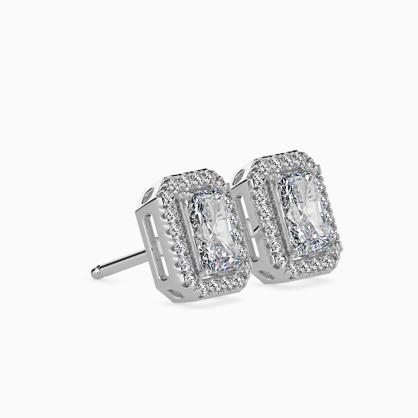 Royal Radiants Solitaire Earring White Gold