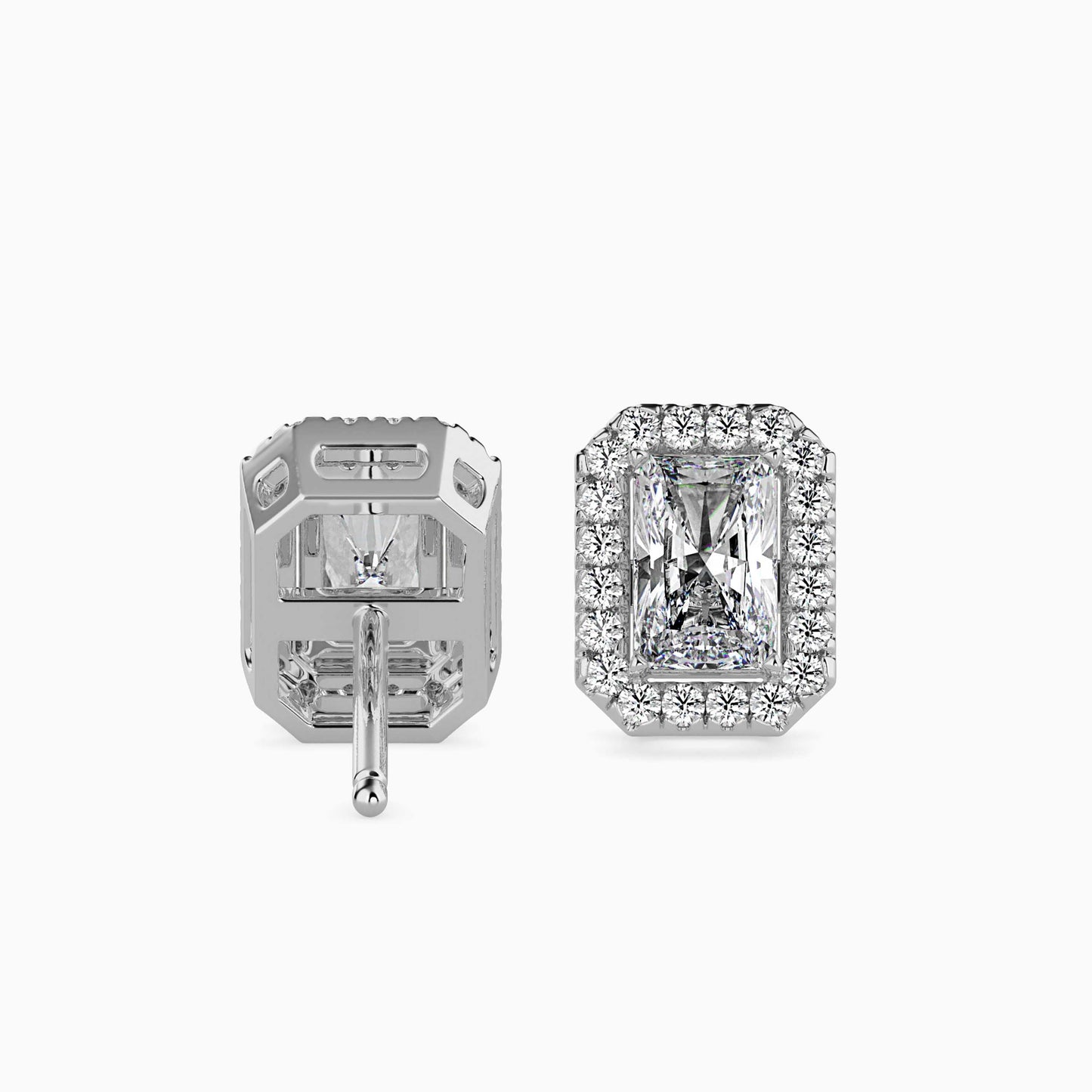 Royal Radiants Solitaire Earring Platinum