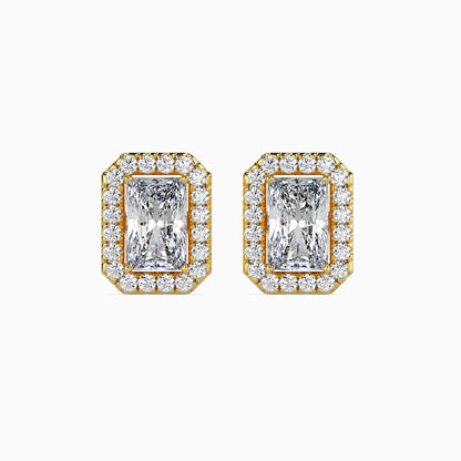 Royal Radiants Solitaire Earring Yellow Gold