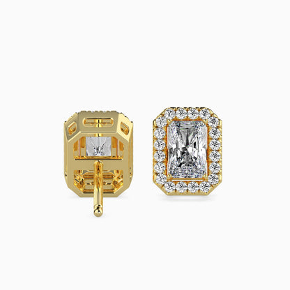 Royal Radiants Solitaire Earring Yellow Gold