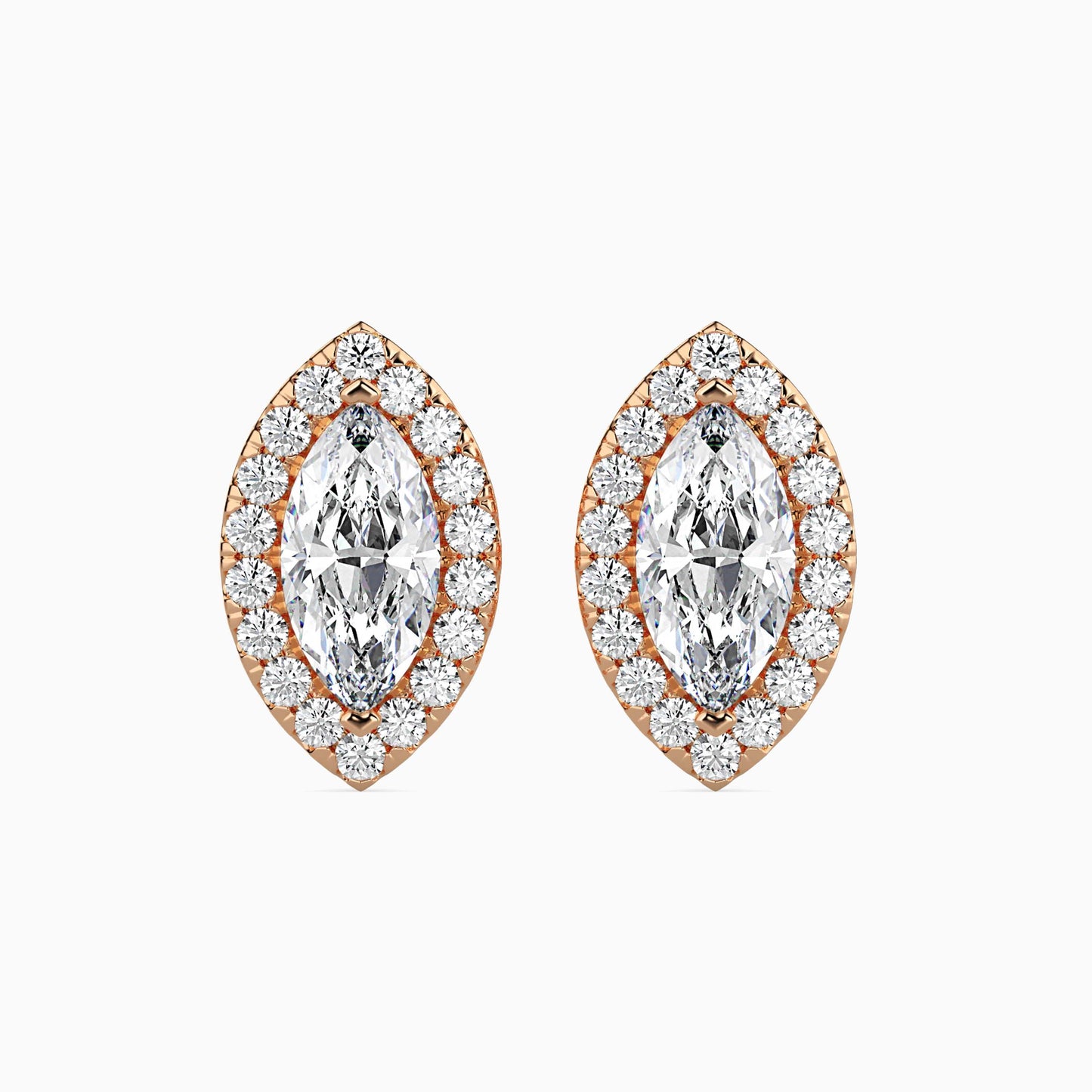 Diamond Dreams Solitaire Earring Rose Gold