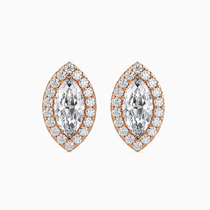 Diamond Dreams Solitaire Earring Rose Gold