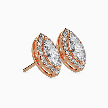 Diamond Dreams Solitaire Earring Rose Gold