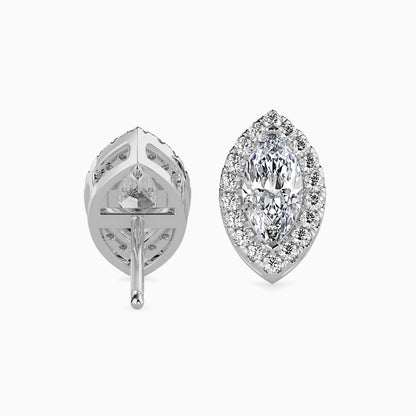 Diamond Dreams Solitaire Earring Platinum