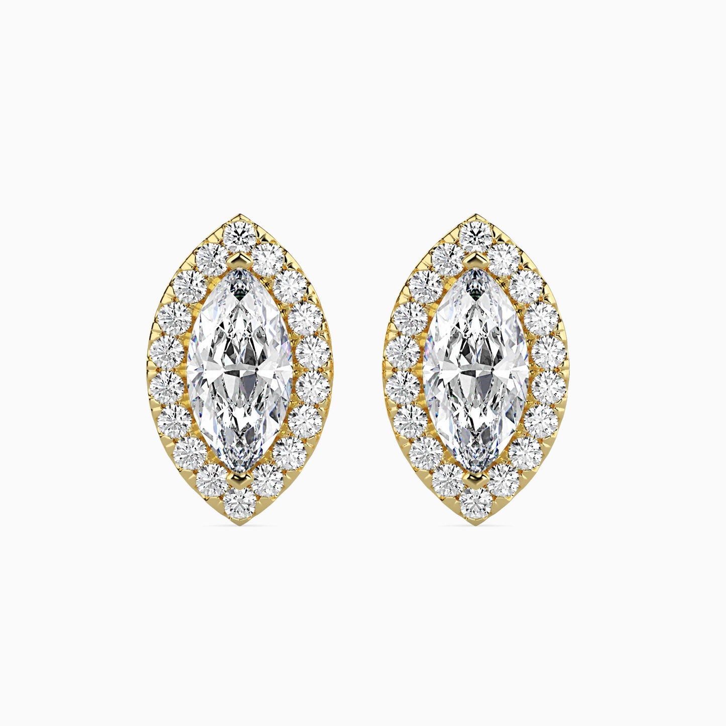 Diamond Dreams Solitaire Earring Yellow Gold