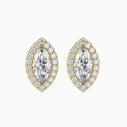 Diamond Dreams Solitaire Earring Yellow Gold