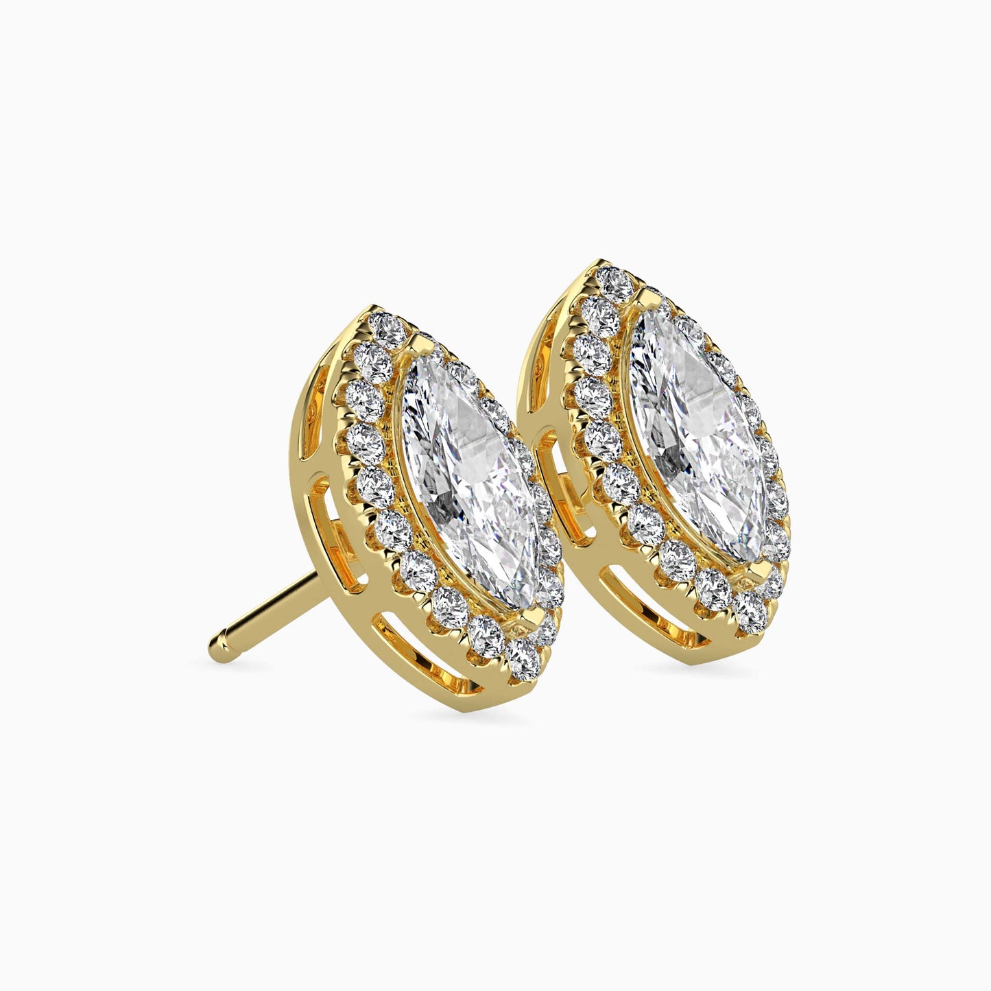 Diamond Dreams Solitaire Earring Yellow Gold