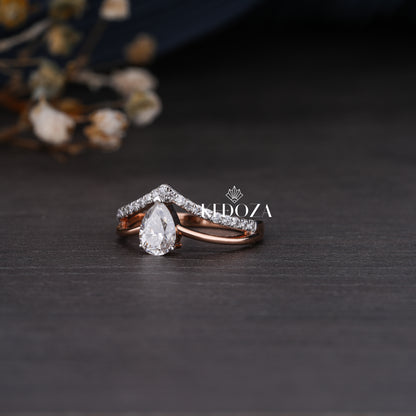 Oval Stone Diamond Engagement Ring Rose Gold