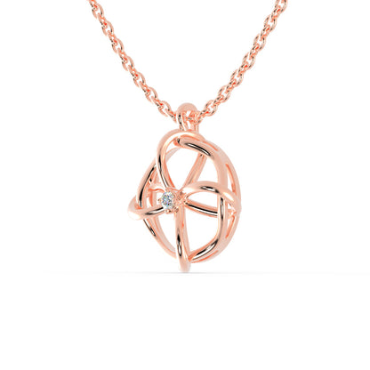 Zodiac Diamond Pendant Rose Gold