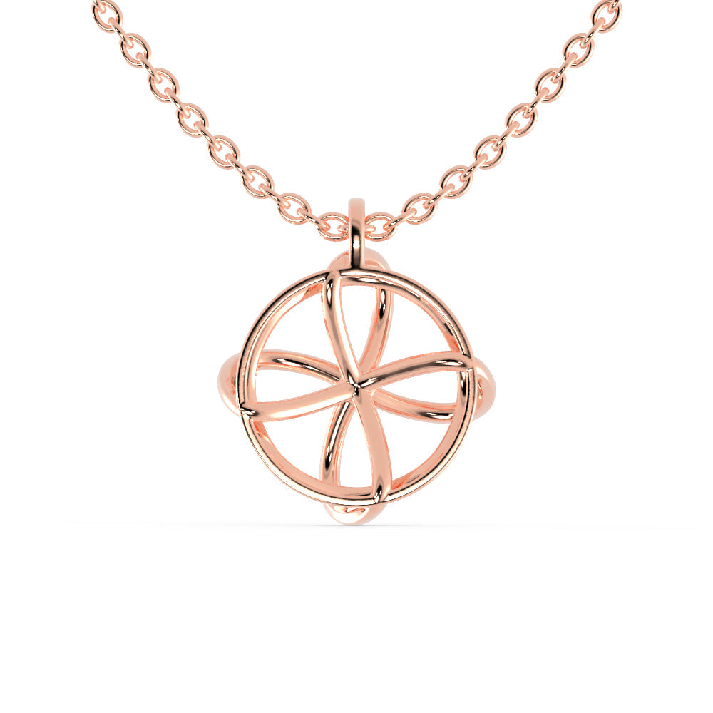 Zodiac Diamond Pendant Rose Gold