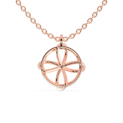 Zodiac Diamond Pendant Rose Gold