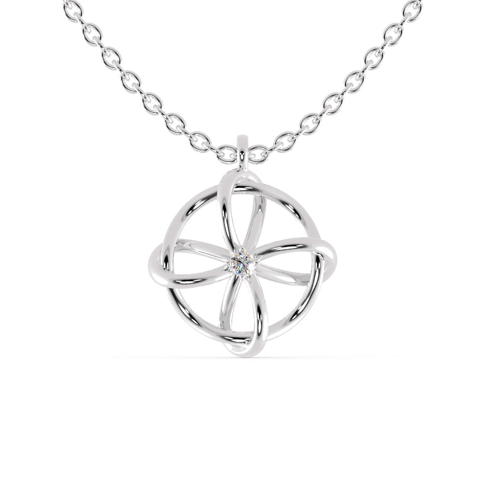 Zodiac Diamond Pendant Platinum