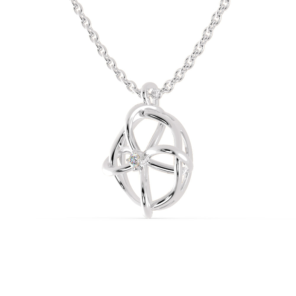 Zodiac Diamond Pendant Platinum