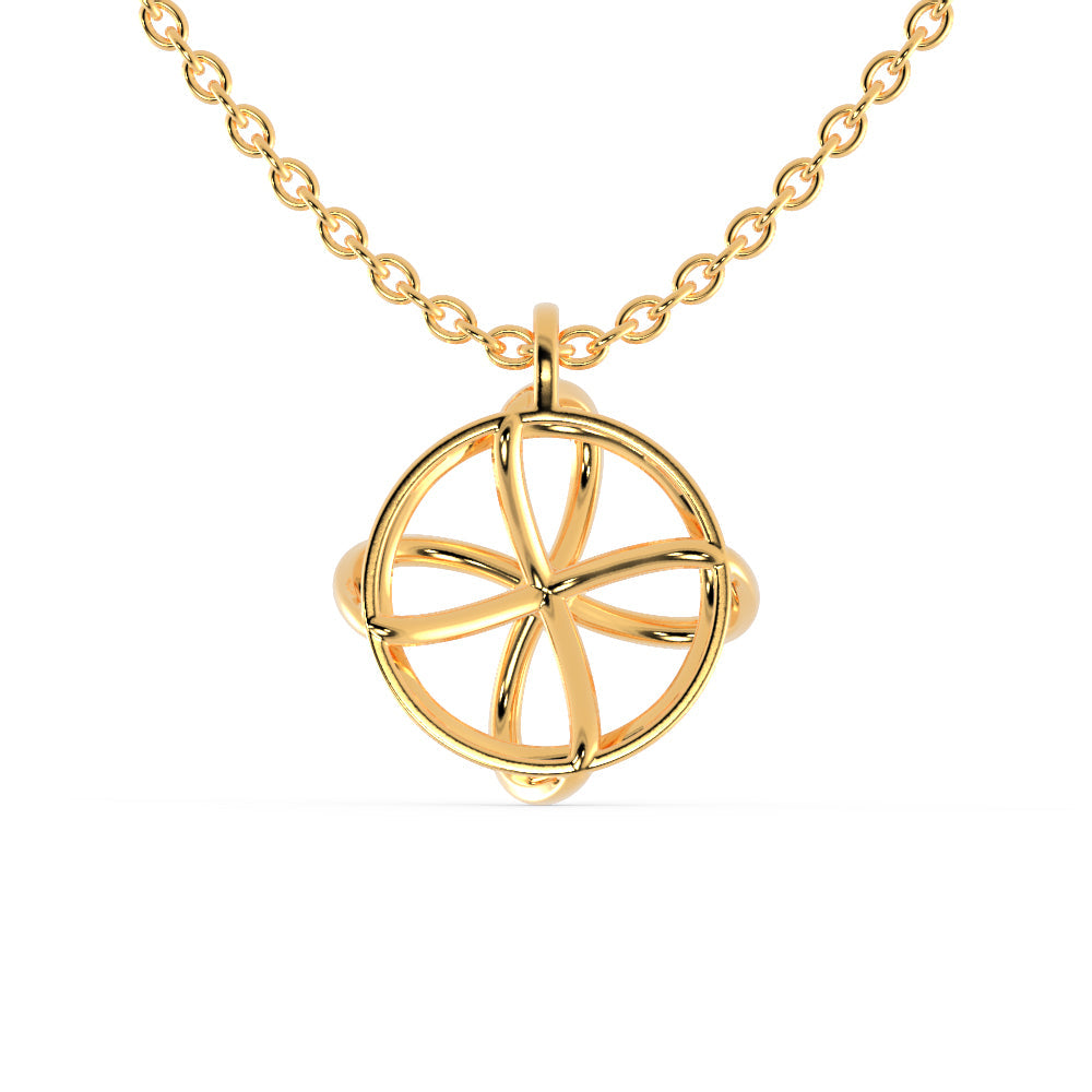 Zodiac Diamond Pendant Yellow Gold