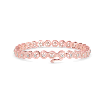 Lovell Tennis Diamond Bracelet Rose Gold