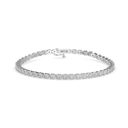 Leslie Diamond Tennis Bracelet White Gold