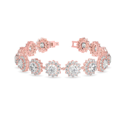 Luscious Diamond Tennis Bracelet Rose Gold